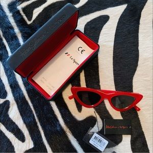 ADAM SELMAN X LE SPECS CAT-EYE SUNGLASSES!